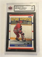 1990-91 SCORE ERIC LINDROS ROOKIE #440 CARD