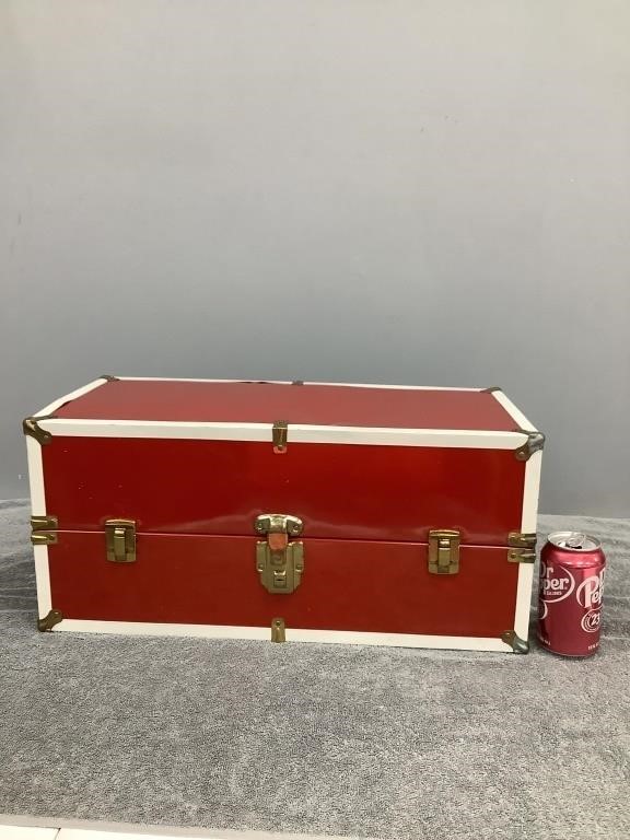 Red Trunk  Approx. 20 3/4" Long  NOT SHIPPABLE