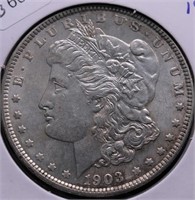 1903 MORGAN DOLLAR AU