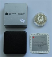 PROOF 1988 CANADA SILVER DOLLAR W BOX PAPERS