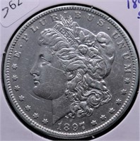 1897 S XF DETAILS MORGAN DOLLAR