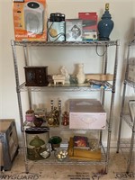 Contents of shelving unit – does not include