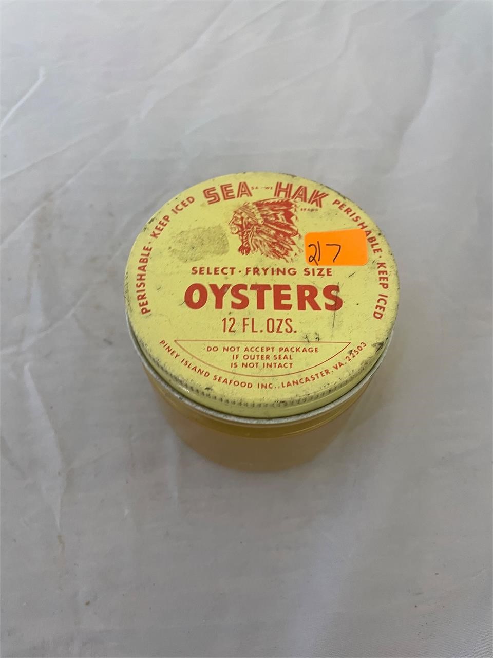 Sea Hak Morattico Va Oyster Jar