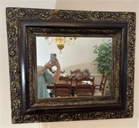 Larger Antique Wood Framed Mirror
