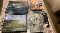 5 books, including Golfs  ultimate 18, romance of