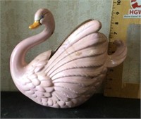 Ceramic swan planter