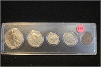 1929 U.S. Silver Date Set