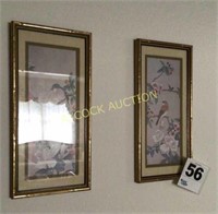 Set of oriental framed pictures