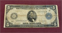 1914 $5 Federal Reserve Note Bank of Minneapolis