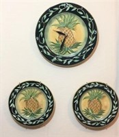Pineapple Clock Plate and Platters