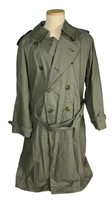 Vintage Burberry Khaki Green Trench Coat