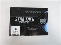 STAR TREK COLLECTABLE- U.S.S SHENZHOU DEDICATION