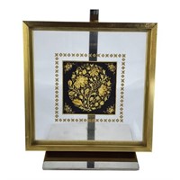 Gold Frame with Black and Gold Design