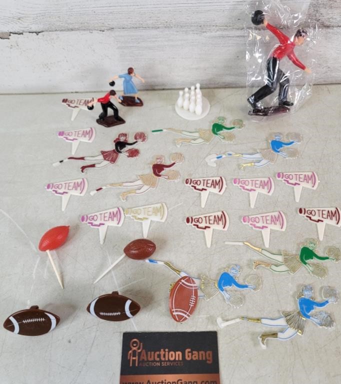 Cake Toppers Football Bowling