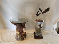 Eagle Sculpture and Plant Stand