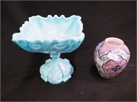 4 1/2" Thomas Webb Moroccan pattern vase