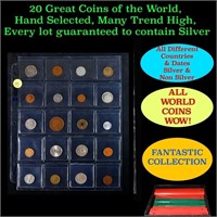 20 Great Coins of the World, hand selected, many t