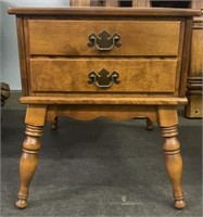 2 Drawer Ethan Allen Side Table