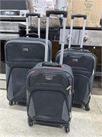 Geoffrey Beene 3 piece wheelie luggage with