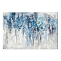 UTOP-art Abstract Wall Art Canvas Picture: Blue