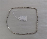 925 18" Diamond Cut Rope Chain