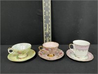 Group of Collectible Tea Cups & Saucers - Marked