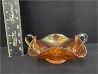 Vintage Carnival Glass Bon Bon Dish