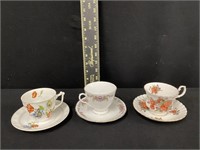 Group of Collectible Tea Cups & Saucers - Marked