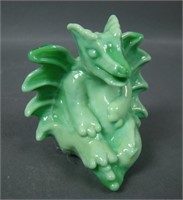 Fenton Chameleon Green Dragon Figurine