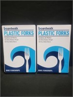 Plastic forks 2 boxes 100 per Box