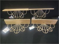 4 decorative shelves 12"