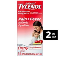 Infants Tylenol Pain & Fever 2oz Cherry Flavor NEW
