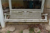 5' wooden porch swing; as is