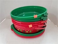 6 ct. - Christmas Containers & Lids