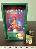 Vintage Joe camel lights ashtray and lighter