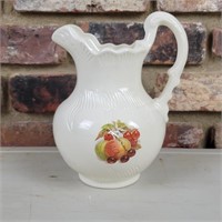 Vtg Ceramic Water Pitcher 8"