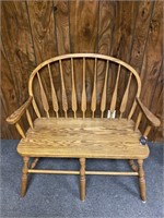Oak Double Chair