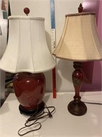 Two heavy good quality lamps