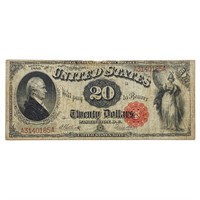 FR. 147 1880 $20 HAMILTON LEGAL TENDER USN VF