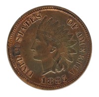 1885 US INDIAN HEAD 1C COIN UNC