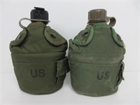 Two US Army Canteens
