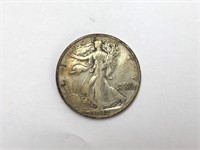 1942 S Walking Liberty Silver Half Dollar