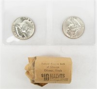 Coin 20 Ben Franklin Half Dollars-BU+