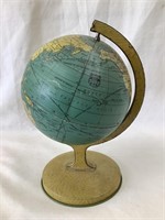 Early J. Chein Tin Litho Toy Globe, 9”T