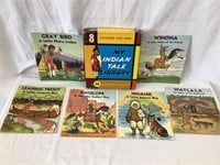 My Indian Tale Library w/ (6) Books & Box, 8”T
