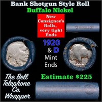 Buffalo Nickel Shotgun Roll in Old Bank Style 'Bel