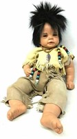 Porcelain Native American Hazel Baby Doll