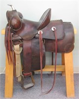 Antique Western Saddle, Fred Mueller