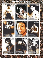 Bruce Lee - Tadjikistan Commemorative Souvenir Sta