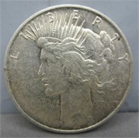 1923-D Peace silver dollar.